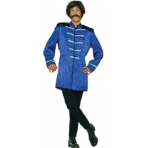 British Explosion Costume Jacket Blue - Adult Mens 60s Costumes